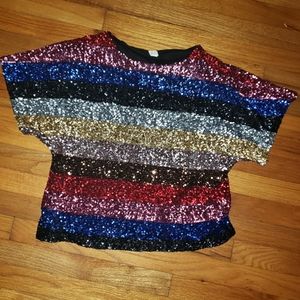Muti color sequence top